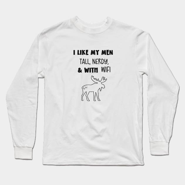 I like My Men Shirt (Black) Long Sleeve T-Shirt by sammysangelsdesigns